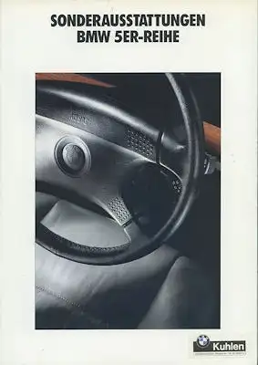 BMW 5er Sonderausstattung Prospekt 1991