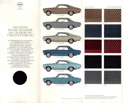 Opel Commodore A Farben 2.1967