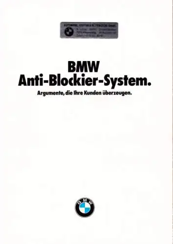 BMW ABS Prospekt ca. 1979