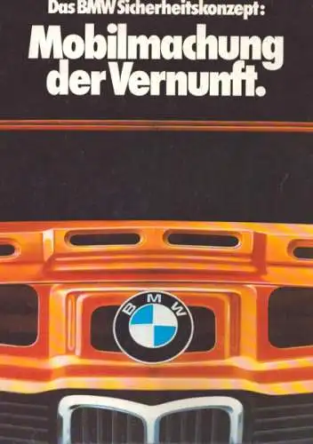BMW Sicherheitskonzept Prospekt 2.1978