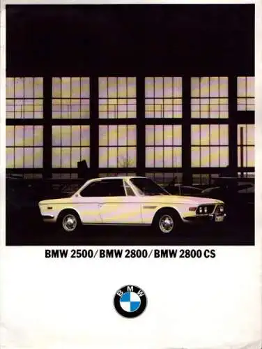 BMW 2500 2800 2800 CS Prospekt 10.1969 e
