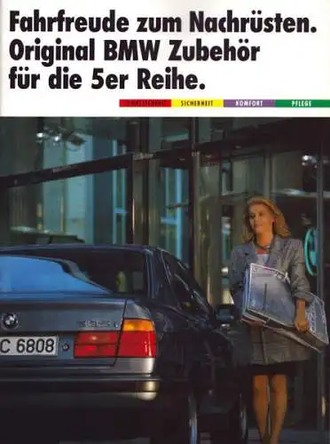 BMW 5er Zubehör Prospekt 9.1988
