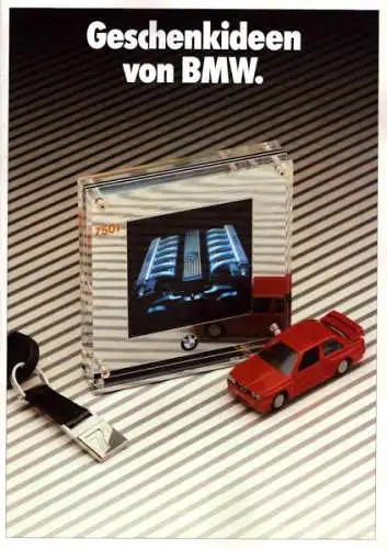 BMW Geschenkideen Prospekt 6.1989