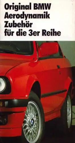 BMW 3er Aerodynadik Zubehör Prospekt 10.1988