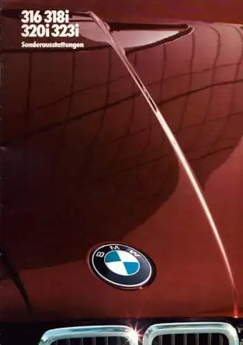 BMW 316 318i 320i 323i Sonderausstattung Prospekt 1983