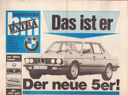 Bayernmotor extra Der neue 5er! 6.1981