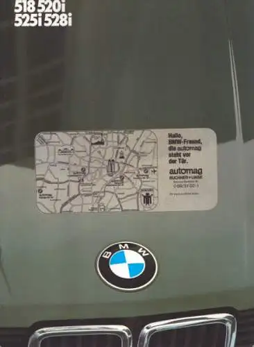 BMW 518 520i 525i 528i Prospekt 1983