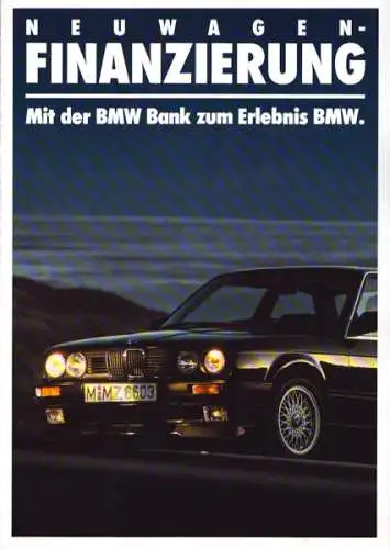 BMW Finanzierung Prospekt 1.1988