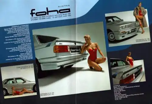 BMW Foha 3er Stylingkit Prospekt 1984