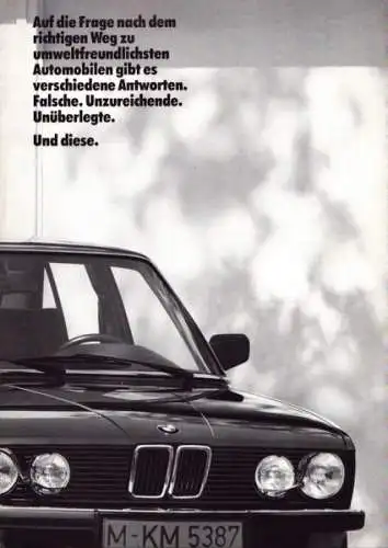 BMW Katalisator-Technik Prospekt 1.1984