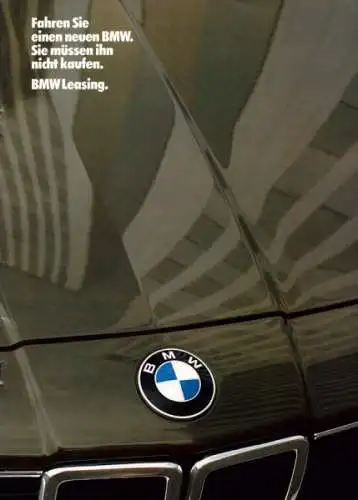 BMW Leasing Prospekt 1.1984