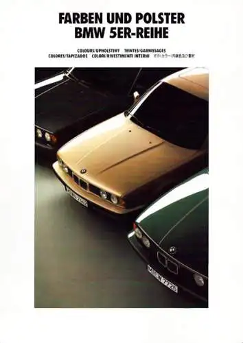 BMW 5er Farben Prospekt 1991