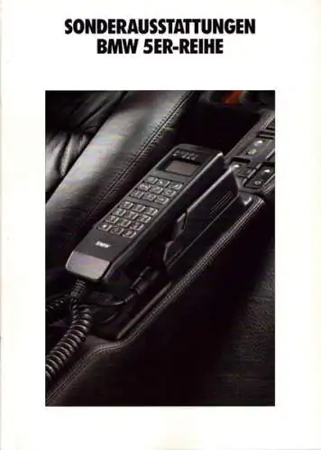 BMW 5er Sonderausstattung Prospekt 1992