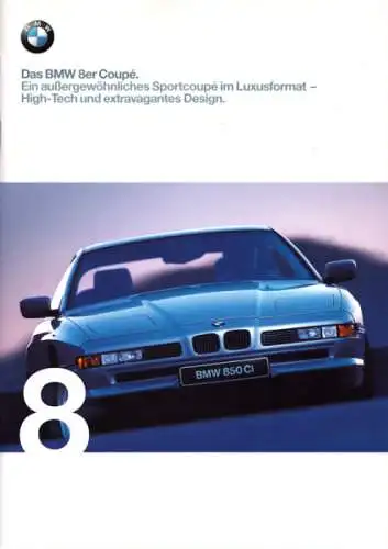 BMW 8er Prospekt 1999