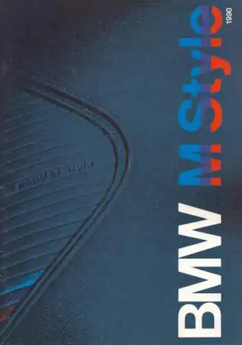BMW M Style Prospekt 8.1989