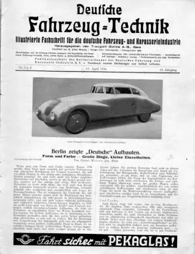 Deutsche Fahrzeug-Technik 1936 Heft 7/8