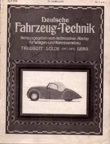 Deutsche Fahrzeug-Technik 1936 Heft 7/8
