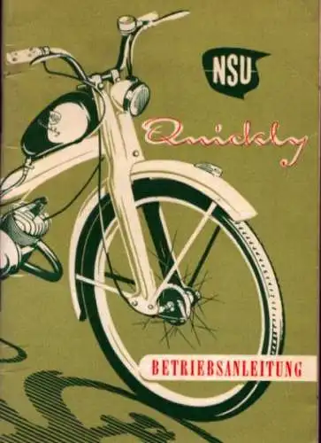 NSU Quickly Bedienungsanleitung 6.1955
