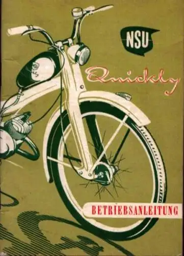 NSU Quickly Bedienungsanleitung 7.1955