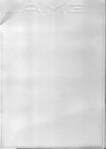 Mercedes-Benz AMG Pressemappe 1986