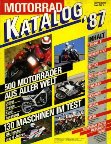Motorrad Katalog 1987
