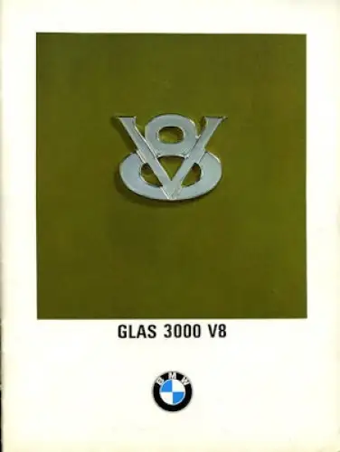 BMW Glas 3000 V 8 Prospekt 12.1967