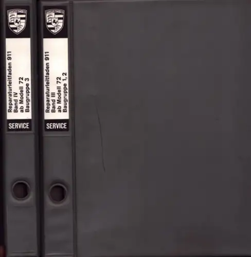 Porsche 911 Reparaturanleitung Band 3 + 4 1972