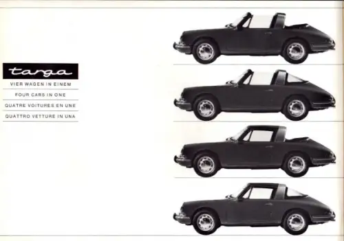 Porsche Targa Prospekt 1960er Jahre