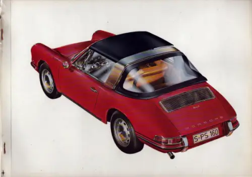 Porsche Targa Prospekt 1960er Jahre