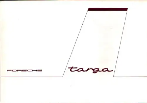 Porsche Targa Prospekt 1960er Jahre