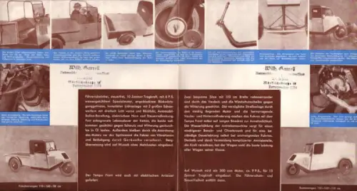 Tempo Front Prospekt 1930er Jahre