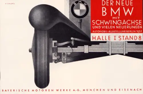 BMW 3/15 PS Prospekt 2.1931 Reprint