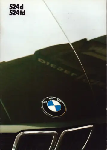 BMW 524d 524td Prospekt 1987 nl