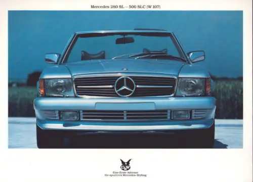 Mercedes-Benz D & W Styling Einzelblätter ca. 1984