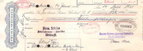 Harzer Schwachstrom Industrie Ilsenburg / Harz Wechsel 1935