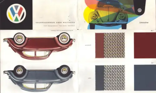 VW Käfer Farben ca. 1958
