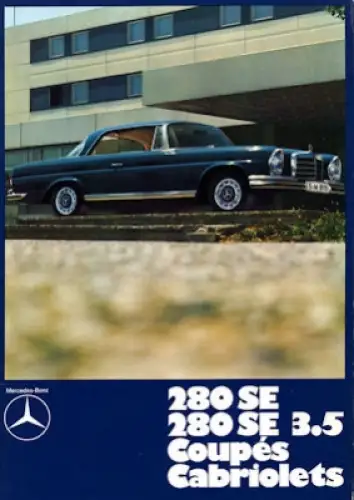 Mercedes-Benz 280 SE 280 SE 3.5 Coupes Cabriolets Prospekt 12 .1969