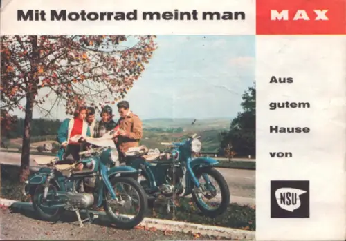 NSU Max, Maxi und Supermax Prospekt 8.1960