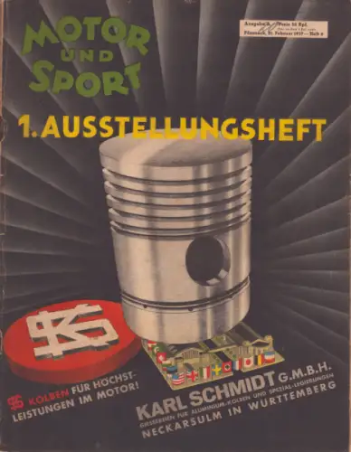 Motor & Sport 1937 Heft 8