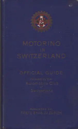 Motoring in Switzerland 1929