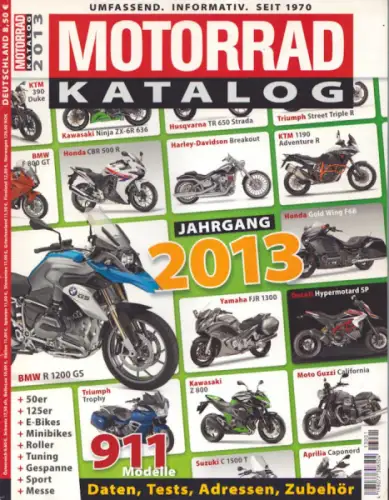 Motorrad Katalog 2013