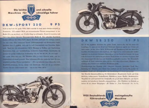 DKW Programm 6.1936