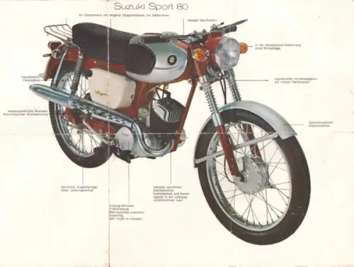 Suzuki 50 80 ccm Prospekt 9.1964