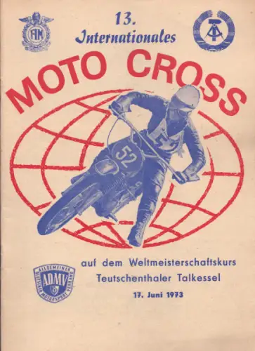 Programm 13. Teutschenthal Moto-Cross 17.6.1973