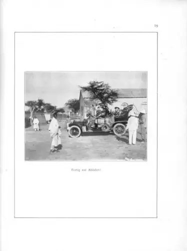 Arnold Holtz Mit Nacke-Motorwagen zu Kaiser Menelik 1908