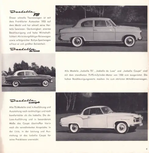 Borgward Pressemappe IAA 1959 Frankfurt am Main