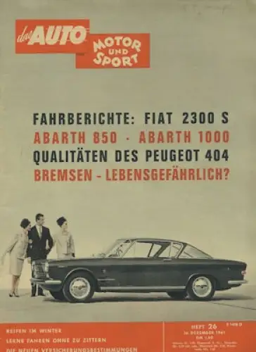 Auto, Motor & Sport 1961 Heft 26