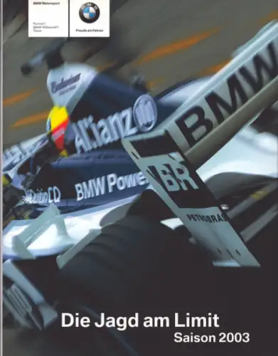 BMW Motorsport Formel 1 Buch Saison 2003