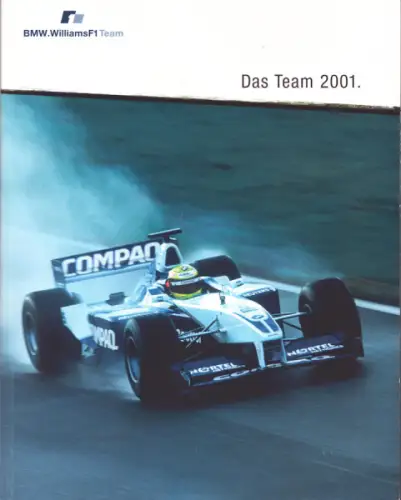 BMW Williams F 1 Team Broschüre Das Team 2001
