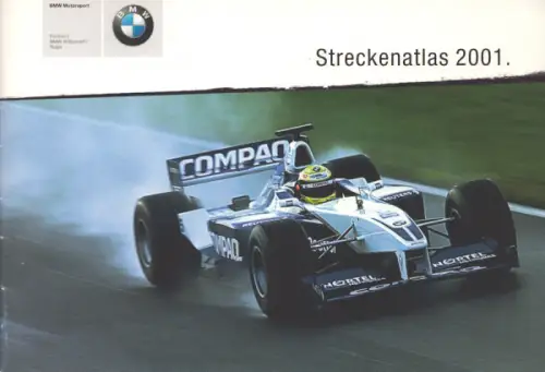 BMW Williams F 1 Team Broschüre Streckenatlas 2001